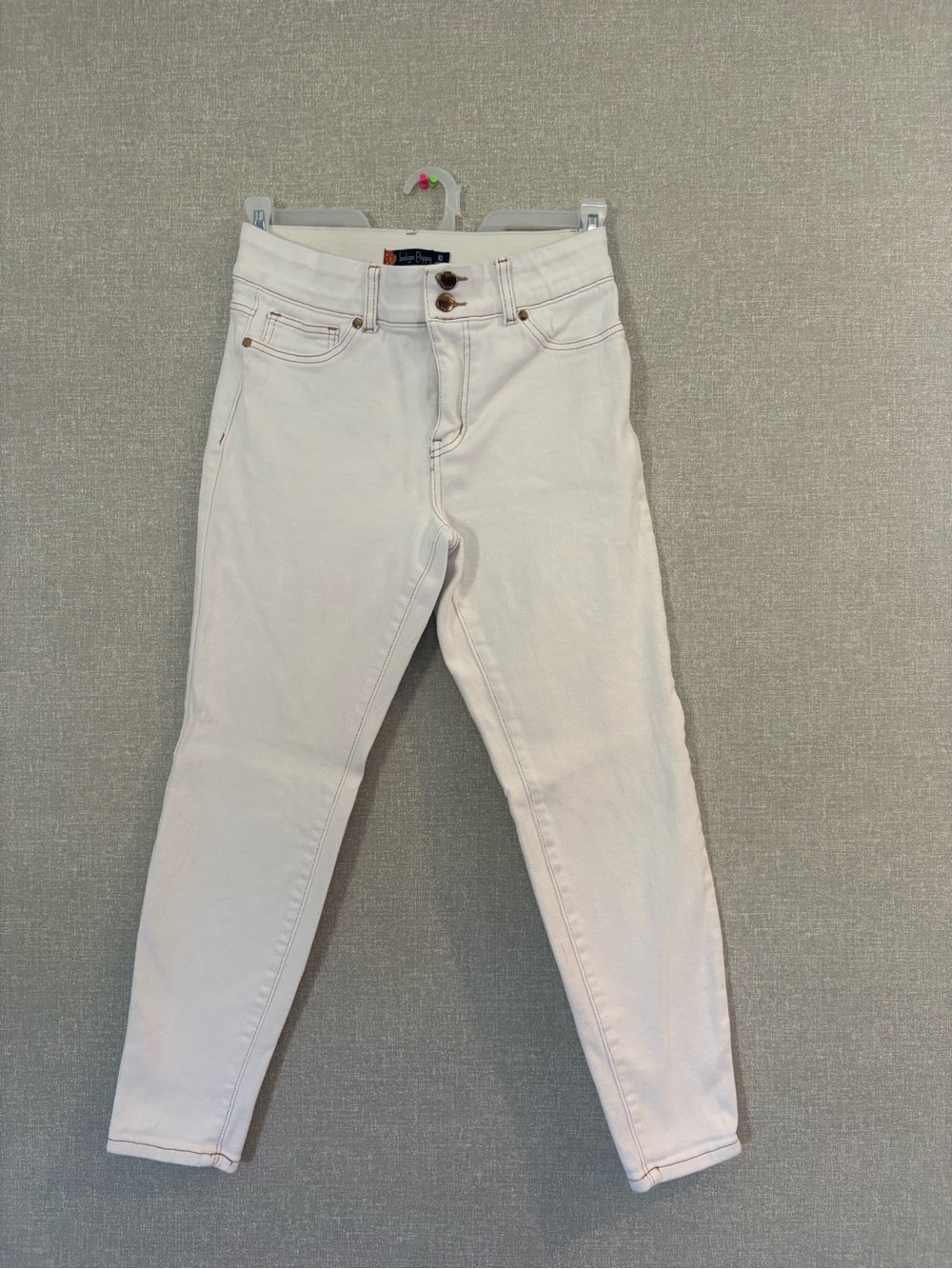 Women’s High-Rise White Jeans - Classic Slim Fit